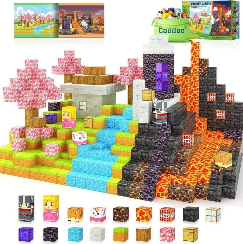 Original Forest Series 2.5Cm Oversized Magnetic Building Blocks Mc World Magnetic Building Blocks Assembly Toys - Image 4